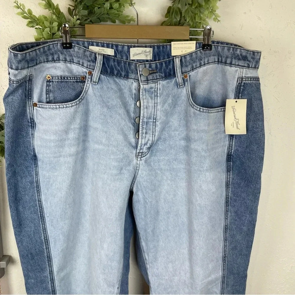 Universal Thread Mid-Rise 90s Baggy baggy leg 100% cotton non-stretch plus size - Picture 4 of 10